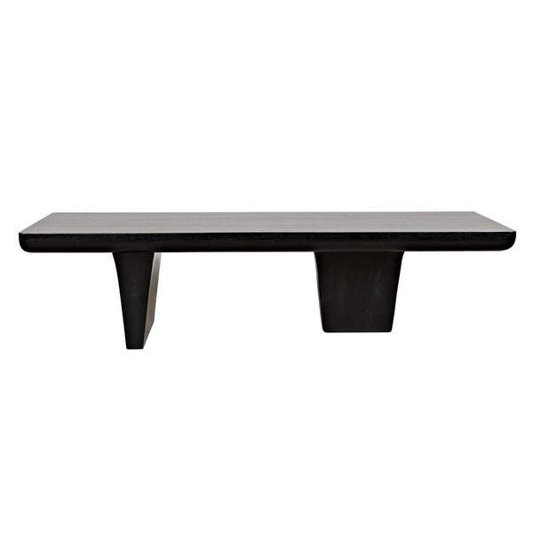 Noir Ward Coffee Table, Hand Rubbed Black-Noir Furniture-Blue Hand Home