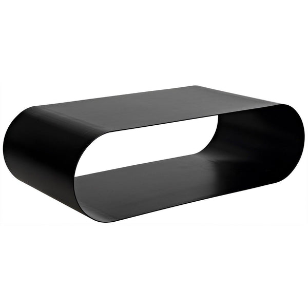 Noir Hera Coffee Table, Black Steel-Noir Furniture-Blue Hand Home