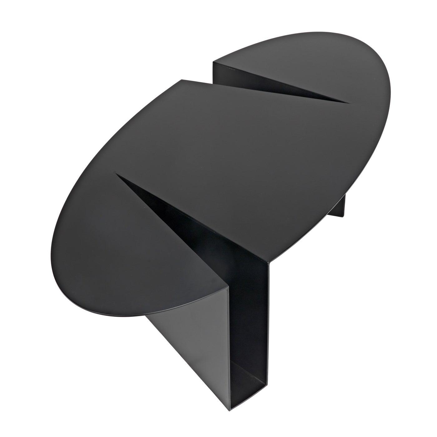 Noir Minerva Coffee Table, Black Steel-Noir Furniture-Blue Hand Home