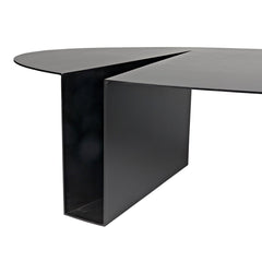 Noir Minerva Coffee Table, Black Steel-Noir Furniture-Blue Hand Home