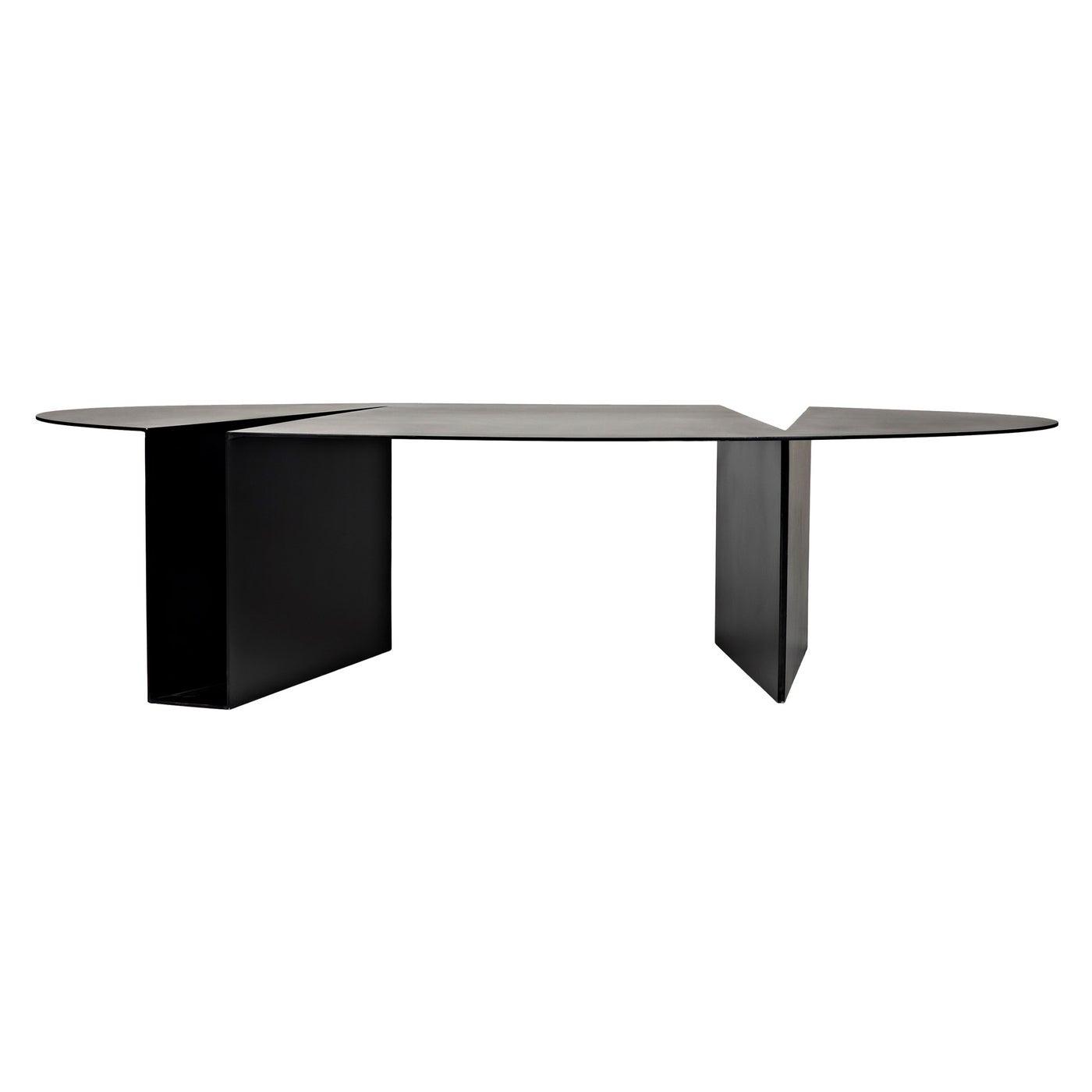 Noir Minerva Coffee Table, Black Steel-Noir Furniture-Blue Hand Home