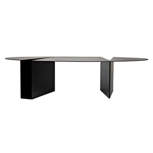 Noir Minerva Coffee Table, Black Steel-Noir Furniture-Blue Hand Home