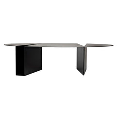 Noir Minerva Coffee Table, Black Steel-Noir Furniture-Blue Hand Home