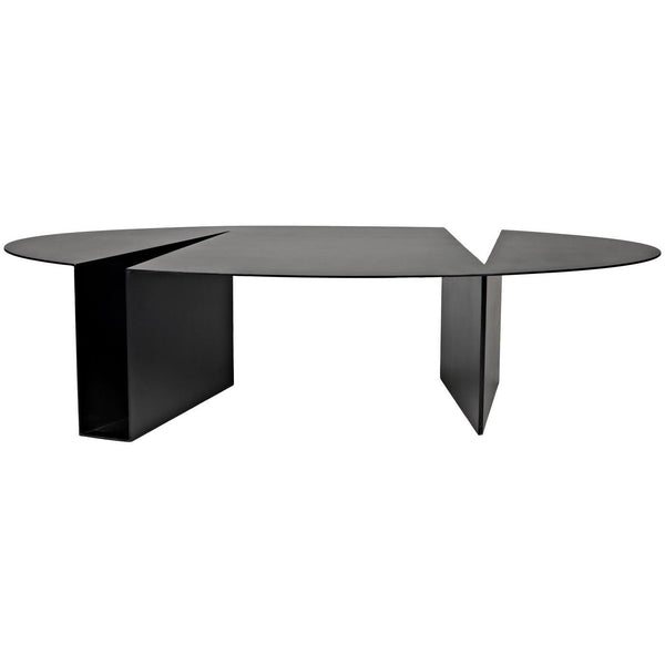 Noir Minerva Coffee Table, Black Steel-Noir Furniture-Blue Hand Home