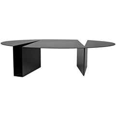 Noir Minerva Coffee Table, Black Steel-Noir Furniture-Blue Hand Home