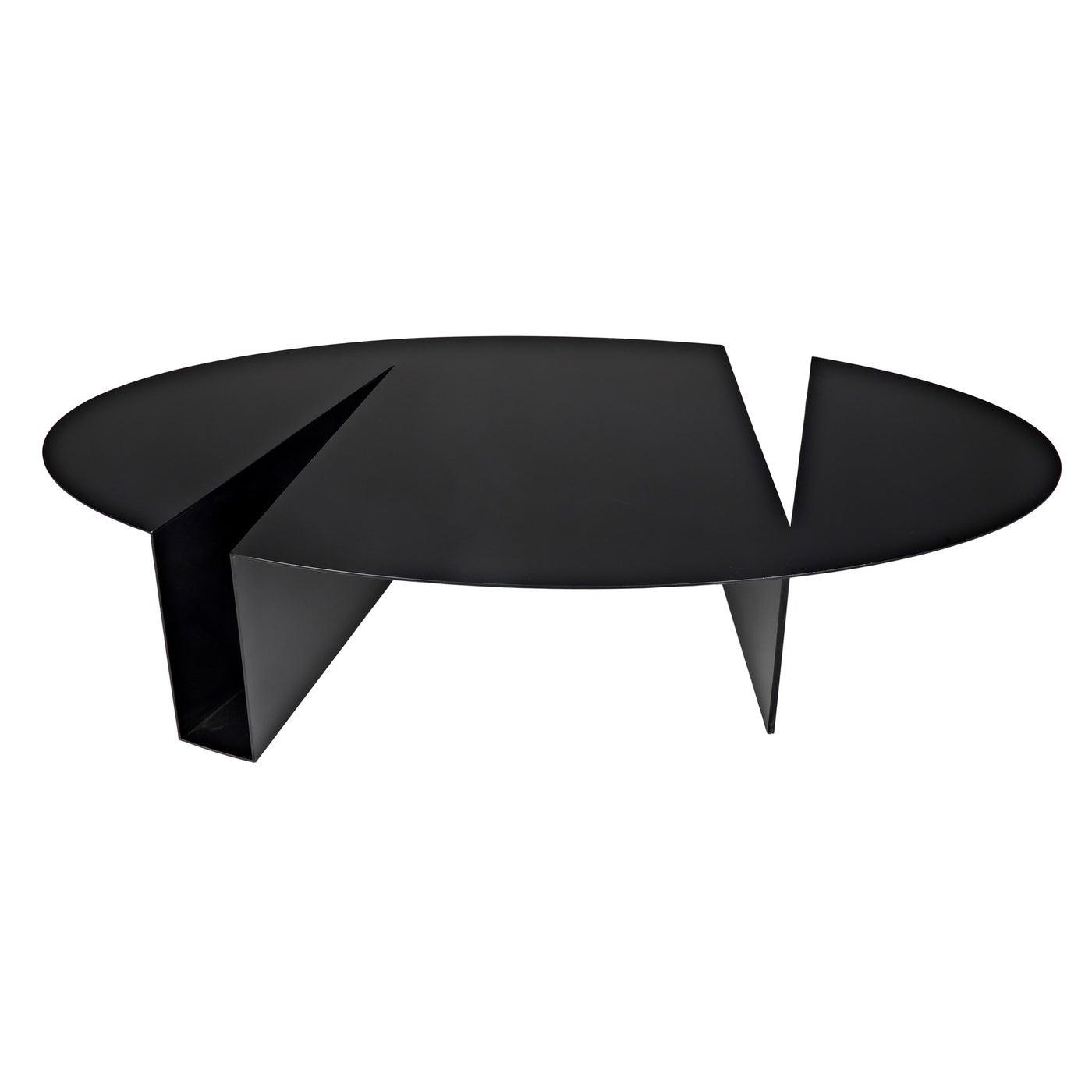 Noir Minerva Coffee Table, Black Steel-Noir Furniture-Blue Hand Home