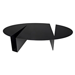 Noir Minerva Coffee Table, Black Steel-Noir Furniture-Blue Hand Home