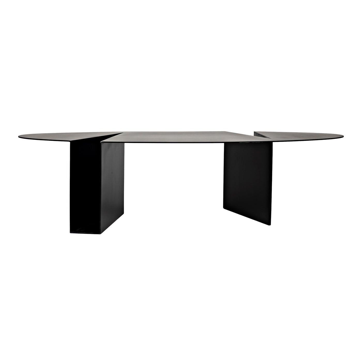 Noir Minerva Coffee Table, Black Steel-Noir Furniture-Blue Hand Home