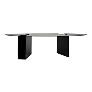 Noir Minerva Coffee Table, Black Steel-Noir Furniture-Blue Hand Home