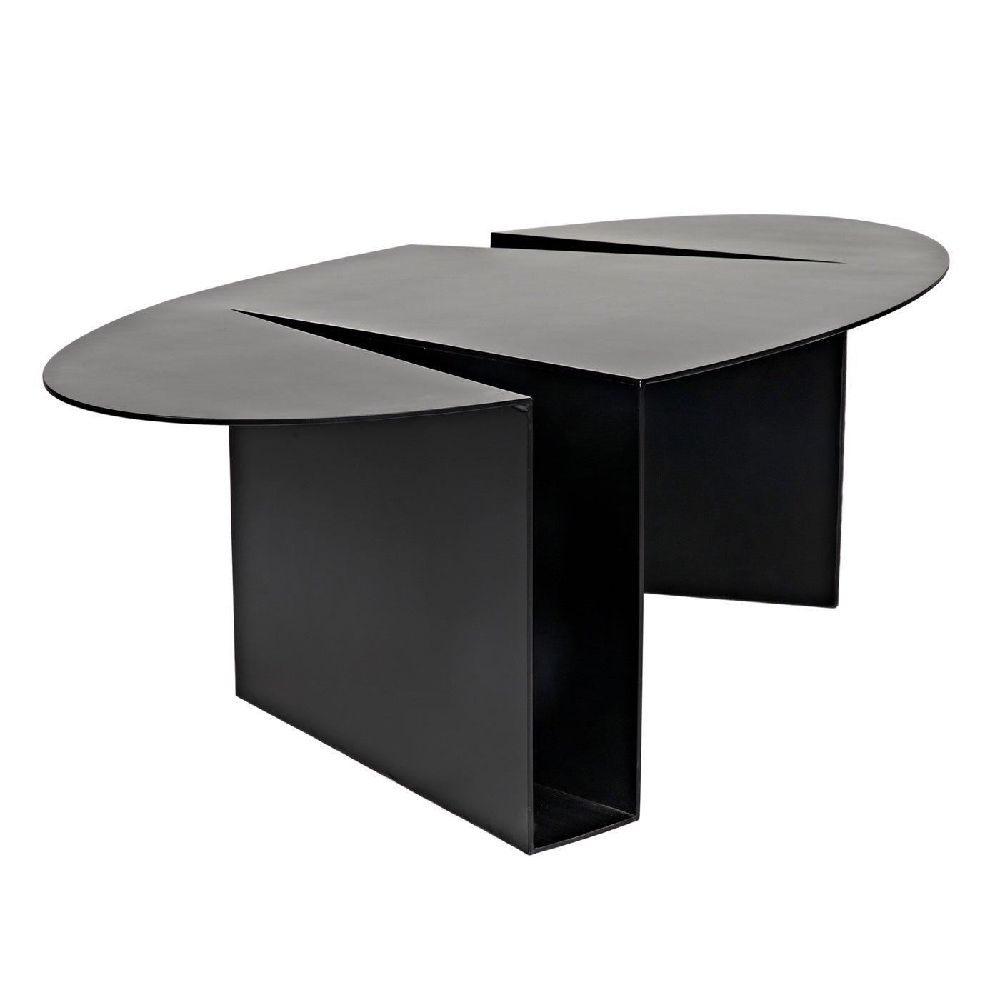 Noir Minerva Coffee Table, Black Steel-Noir Furniture-Blue Hand Home