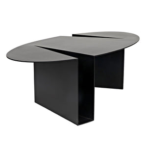 Noir Minerva Coffee Table, Black Steel-Noir Furniture-Blue Hand Home