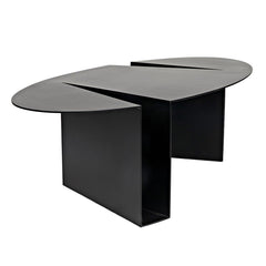 Noir Minerva Coffee Table, Black Steel-Noir Furniture-Blue Hand Home