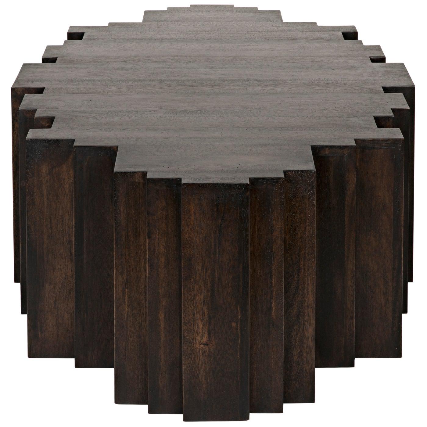 Noir Royce Coffee Table, Ebony Walnut-Noir Furniture-Blue Hand Home