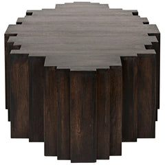 Noir Royce Coffee Table, Ebony Walnut-Noir Furniture-Blue Hand Home