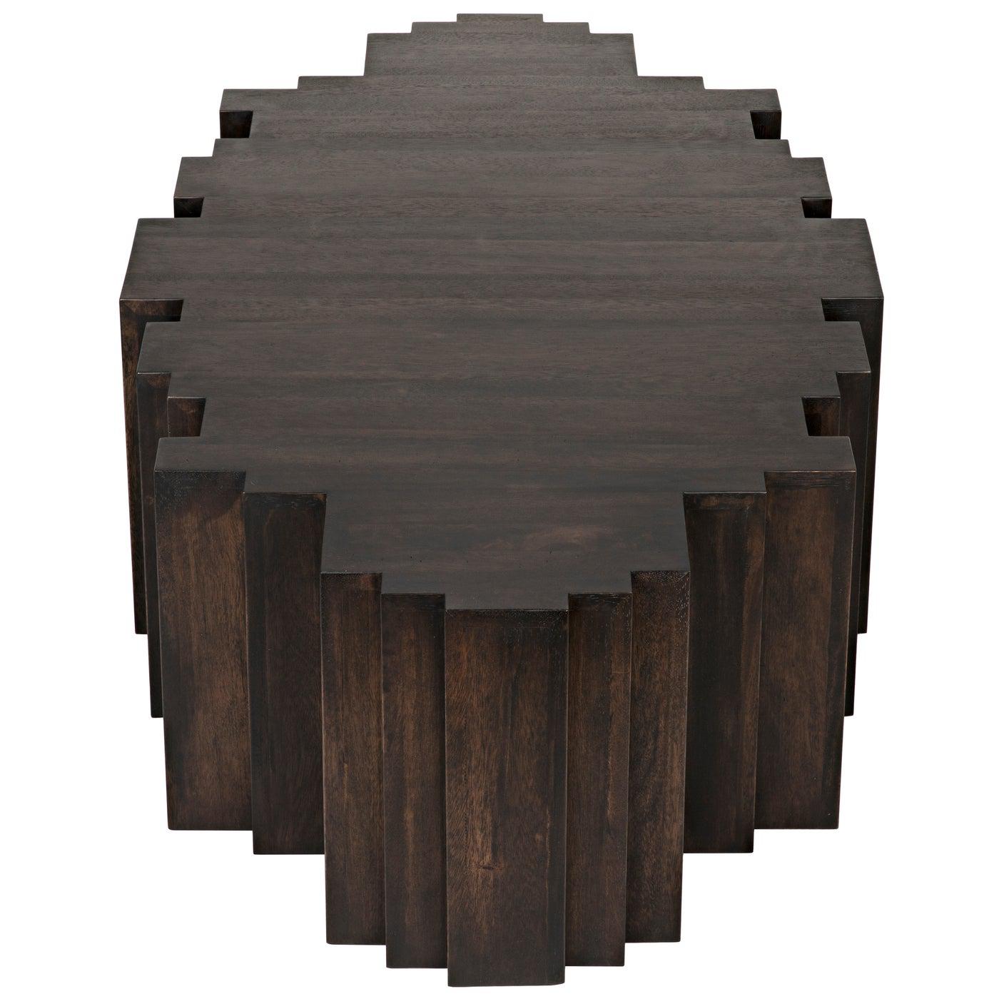 Noir Royce Coffee Table, Ebony Walnut-Noir Furniture-Blue Hand Home