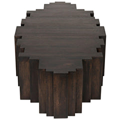 Noir Royce Coffee Table, Ebony Walnut-Noir Furniture-Blue Hand Home