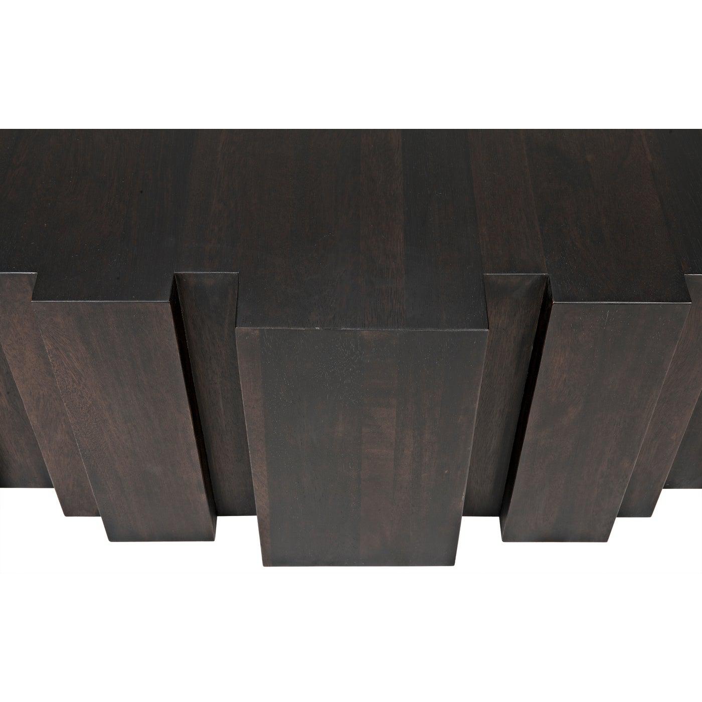 Noir Royce Coffee Table, Ebony Walnut-Noir Furniture-Blue Hand Home