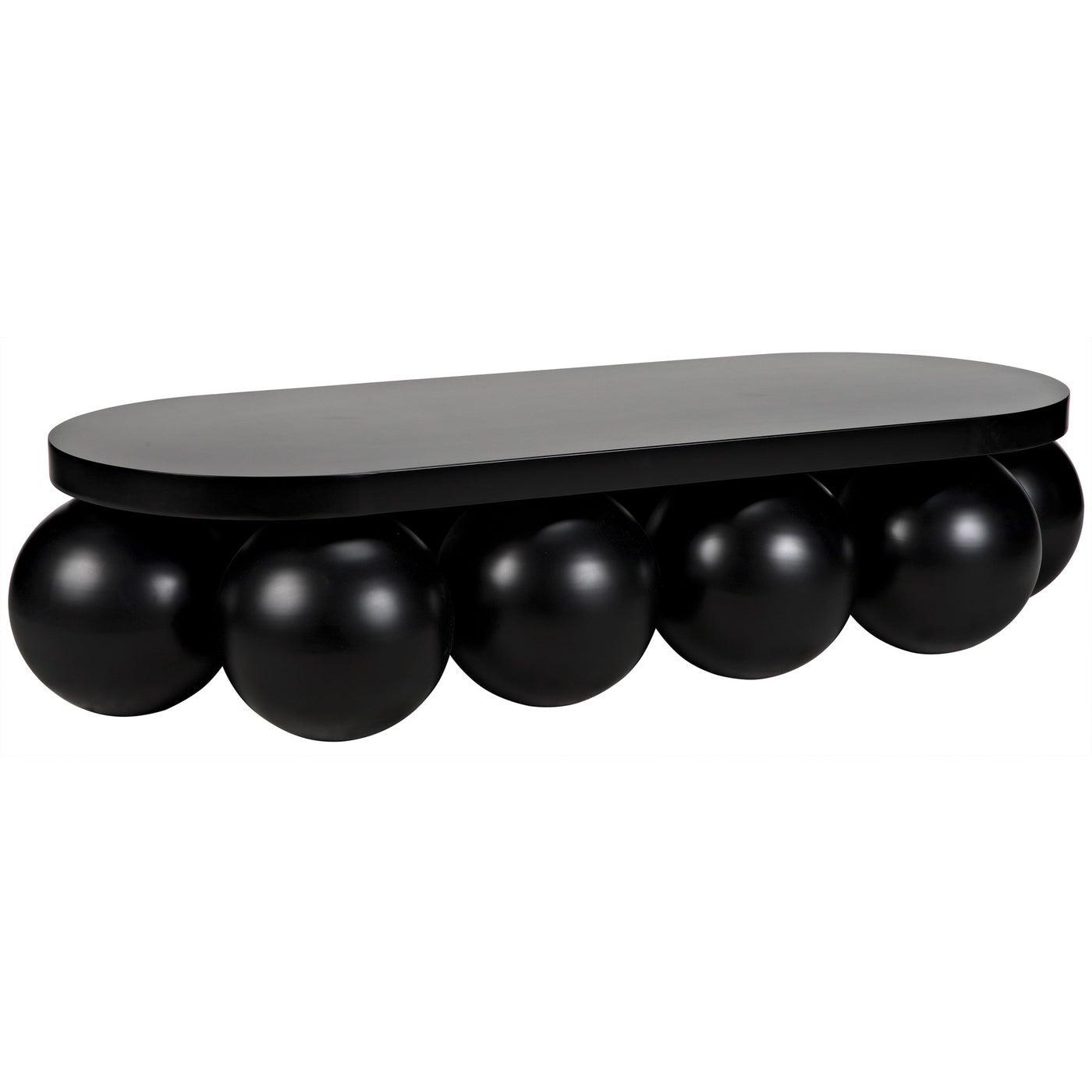 Noir Lambreta Coffee Table, Black Steel-Noir Furniture-Blue Hand Home