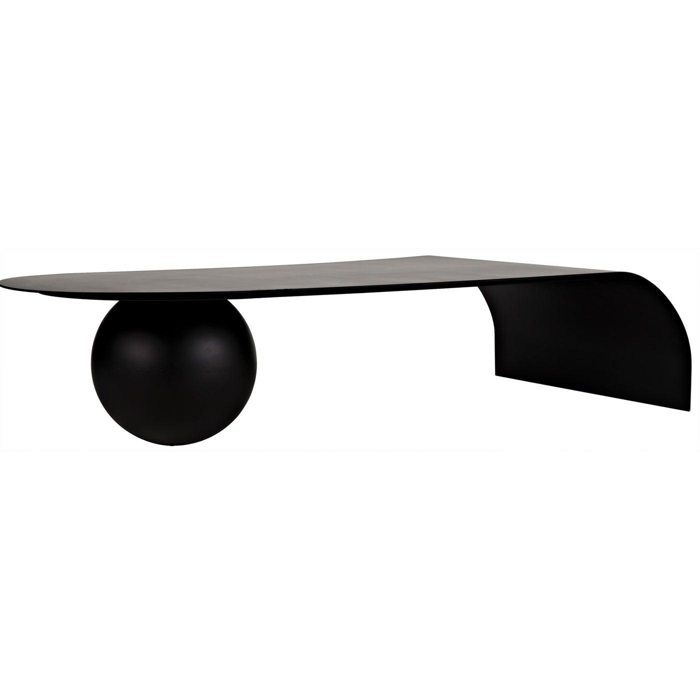 Noir Rosario Coffee Table, Black Steel-Noir Furniture-Blue Hand Home