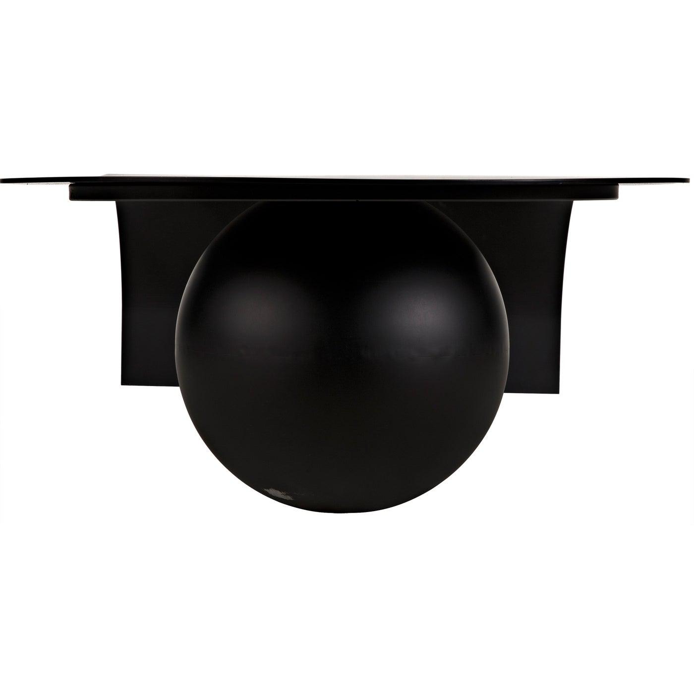 Noir Rosario Coffee Table, Black Steel-Noir Furniture-Blue Hand Home