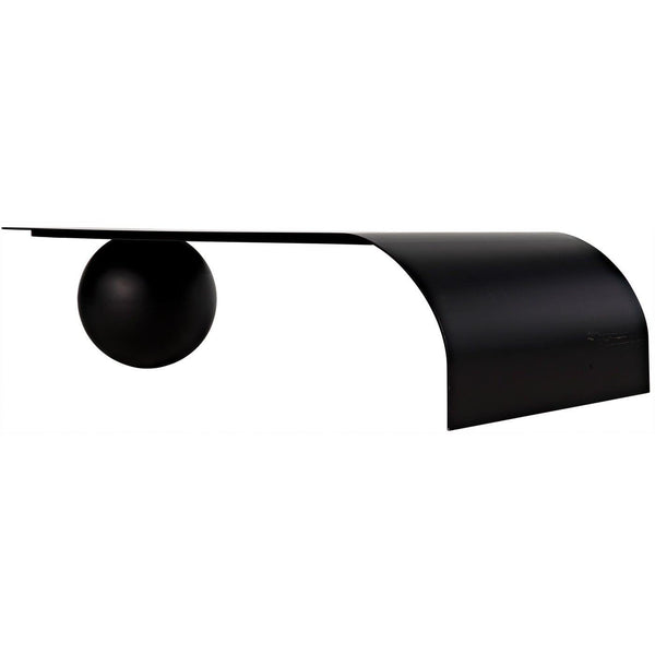 Noir Rosario Coffee Table, Black Steel-Noir Furniture-Blue Hand Home