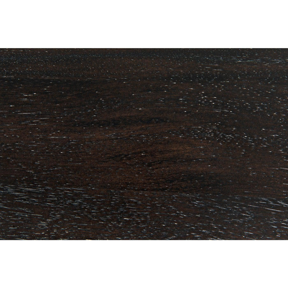 Tabu Coffee Table, Brass Finished Legs with Ebony Walnut Top-Noir Furniture-Blue Hand Home