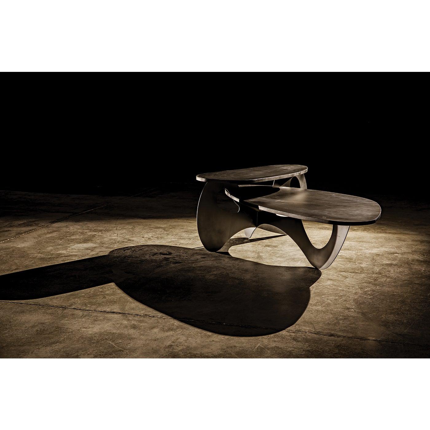 Kaldera Coffee Table, Black Steel-Noir Furniture-Blue Hand Home