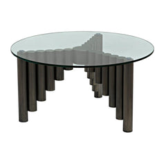 Organum Coffee Table, Gun Metal Finish