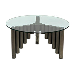 Organum Coffee Table, Gun Metal Finish