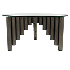Organum Coffee Table, Gun Metal Finish
