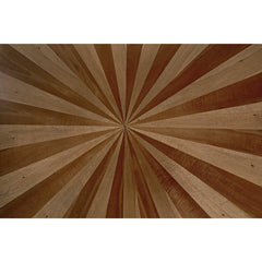 Tambour Coffee Table, Hand Rubbed Black with Veneer Top