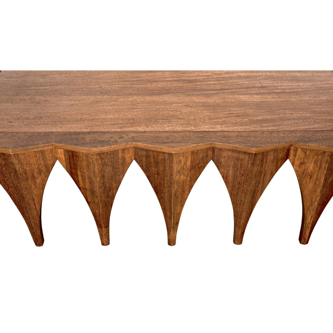 Noir Zelenko Coffee Table, Dark Walnut-Noir Furniture-Blue Hand Home