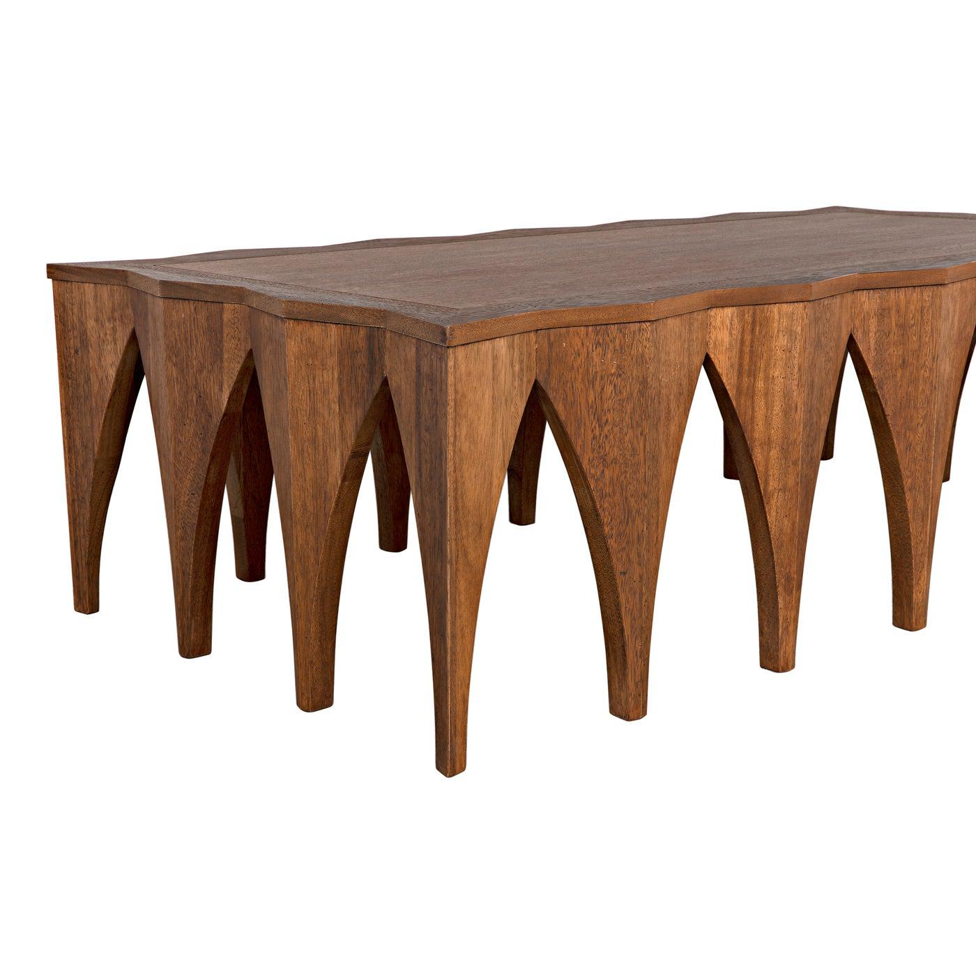 Noir Zelenko Coffee Table, Dark Walnut-Noir Furniture-Blue Hand Home