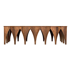 Noir Zelenko Coffee Table, Dark Walnut-Noir Furniture-Blue Hand Home