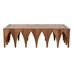 Noir Zelenko Coffee Table, Dark Walnut-Noir Furniture-Blue Hand Home