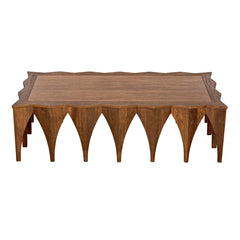 Noir Zelenko Coffee Table, Dark Walnut-Noir Furniture-Blue Hand Home