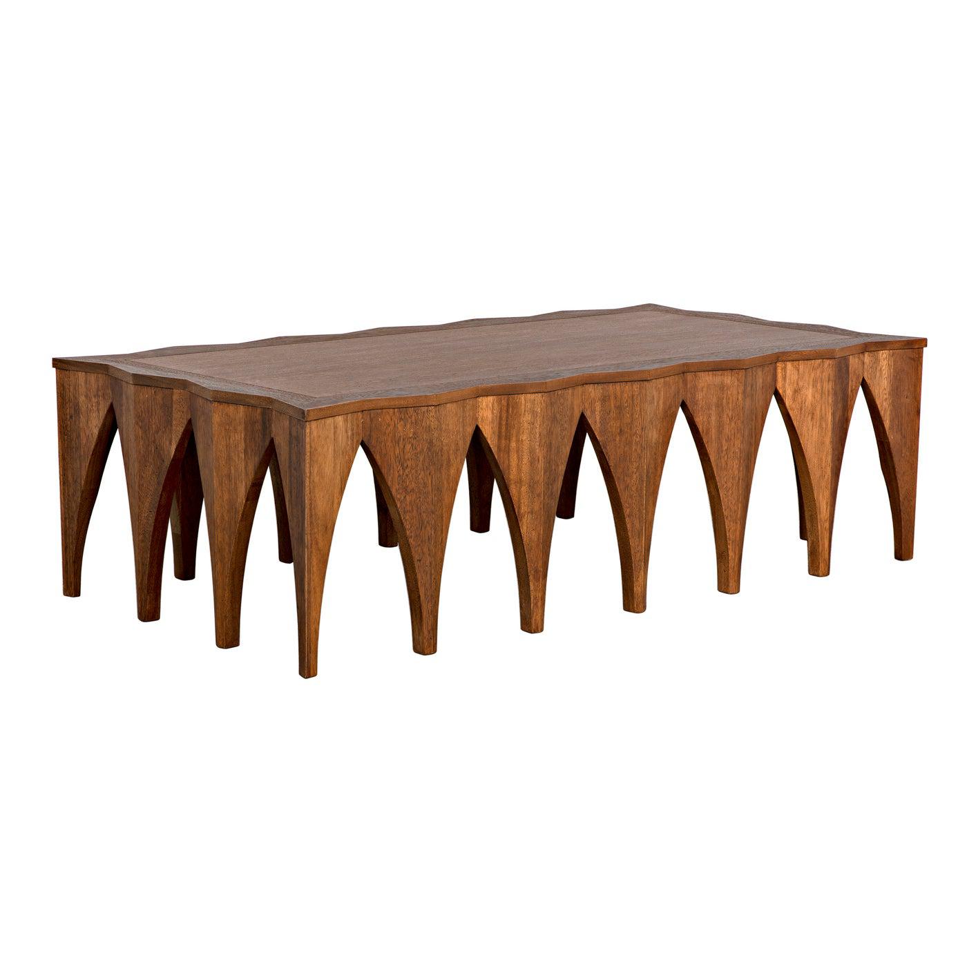 Noir Zelenko Coffee Table, Dark Walnut-Noir Furniture-Blue Hand Home