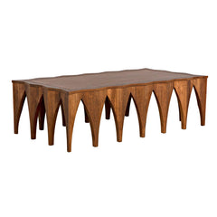 Noir Zelenko Coffee Table, Dark Walnut-Noir Furniture-Blue Hand Home