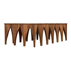 Noir Zelenko Coffee Table, Dark Walnut-Noir Furniture-Blue Hand Home