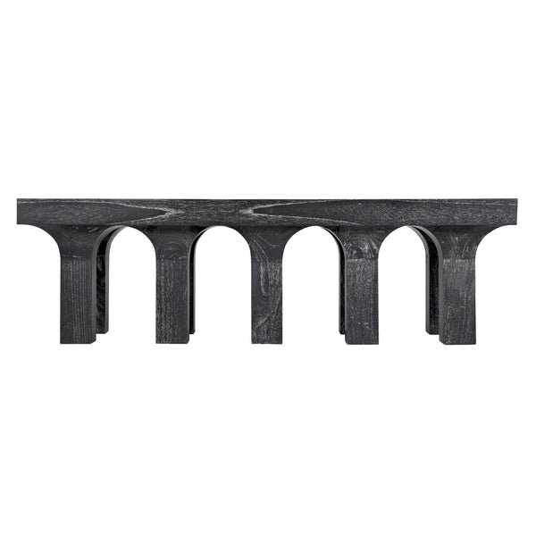 Santos Coffee Table, Cinder Black-Noir Furniture-Blue Hand Home