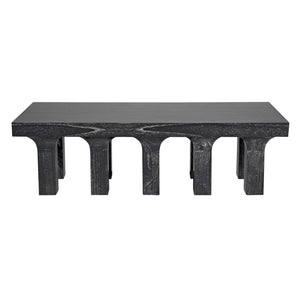 Santos Coffee Table, Cinder Black-Noir Furniture-Blue Hand Home