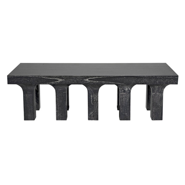 Santos Coffee Table, Cinder Black-Noir Furniture-Blue Hand Home