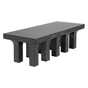 Santos Coffee Table, Cinder Black-Noir Furniture-Blue Hand Home
