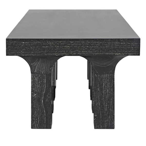 Santos Coffee Table, Cinder Black-Noir Furniture-Blue Hand Home