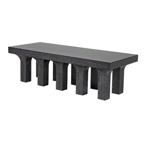 Santos Coffee Table, Cinder Black-Noir Furniture-Blue Hand Home