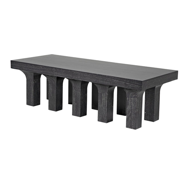 Santos Coffee Table, Cinder Black-Noir Furniture-Blue Hand Home
