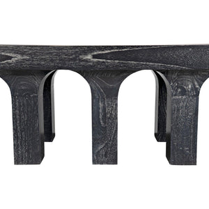 Santos Coffee Table, Cinder Black-Noir Furniture-Blue Hand Home