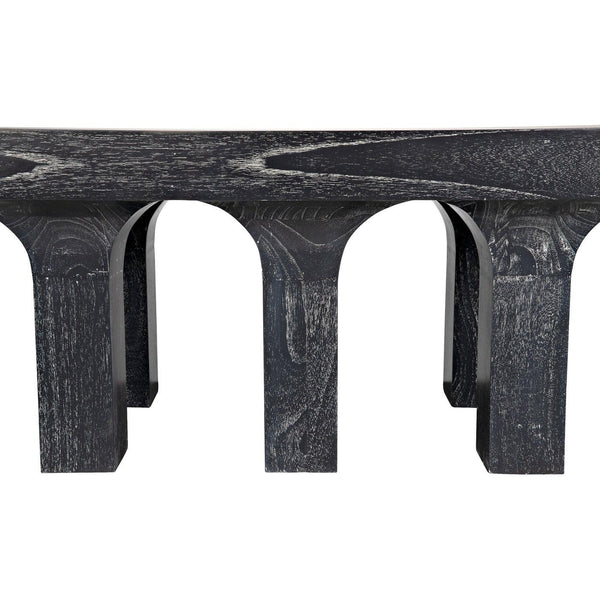 Santos Coffee Table, Cinder Black-Noir Furniture-Blue Hand Home