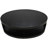 Noir Furniture Eclipse Oval Coffee Table, Black Metal-Noir Furniture-Blue Hand Home
