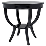 Noir Scheffield Round End Table-Noir Furniture-Blue Hand Home